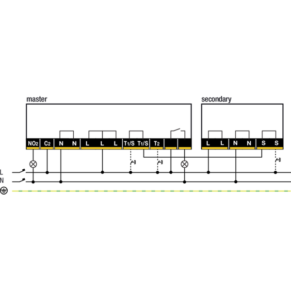 Presence detector P42MR, 230 V, master, 2 channels, 12-13 m, IP54, for image 2