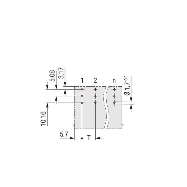 832-3622 THT male header; 1.2 x 1.2 mm solder pin; angled image 5