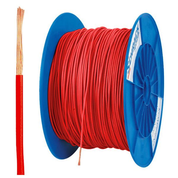 PVC Insulated Single Core Wire H05V-K 0.75mmý red (coil) image 1
