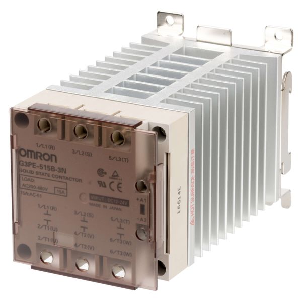 Solid-State relay, 3-pole 15A, 264VAC max image 2