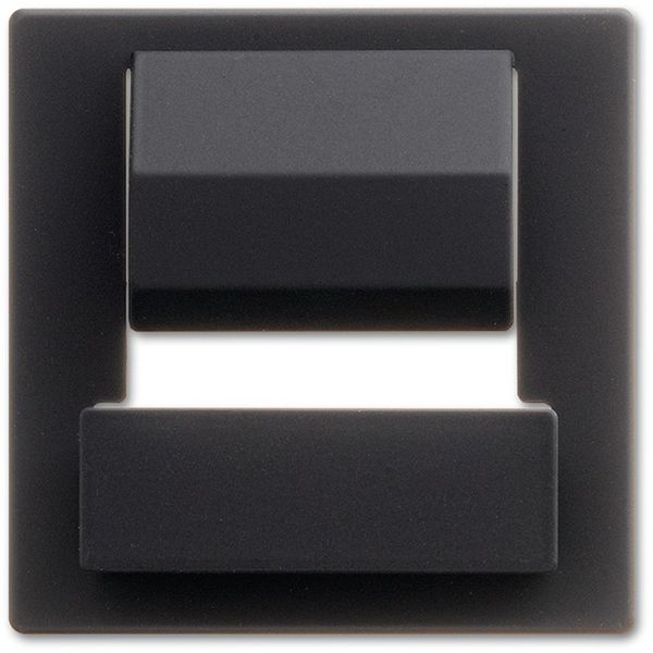 6477-885 CoverPlates (partly incl. Insert) USB charging devices Black image 1