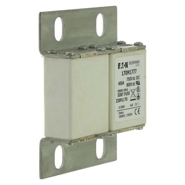 Fuse-link, high speed, 400 A, DC 750 V, size 230, 24 x 78 x 98 mm, aR, IEC, UL image 11