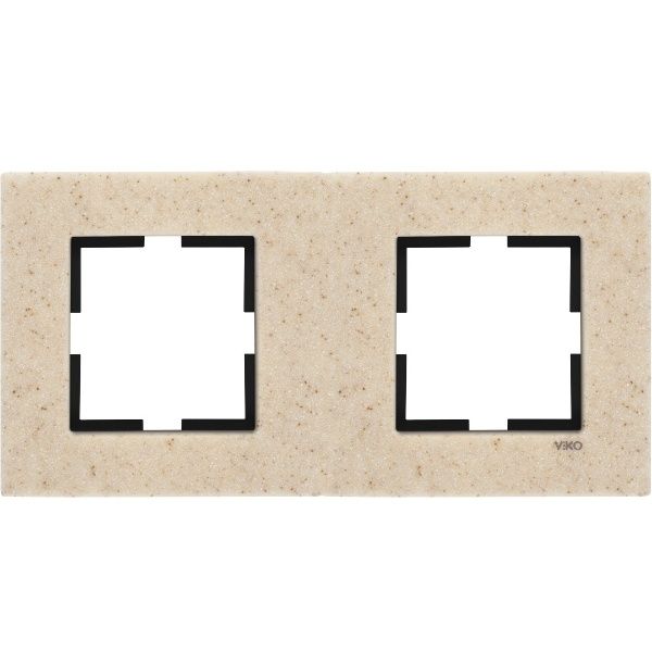 Novella Accessory Corian - Aurora Two Gang Frame image 1