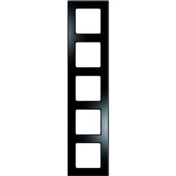 Afdekramen NOVA Elements Glas,5voudig, Polished Onyx zwart image 1