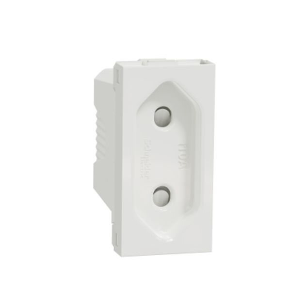 European Socket 2P 10A screw 1module image 1