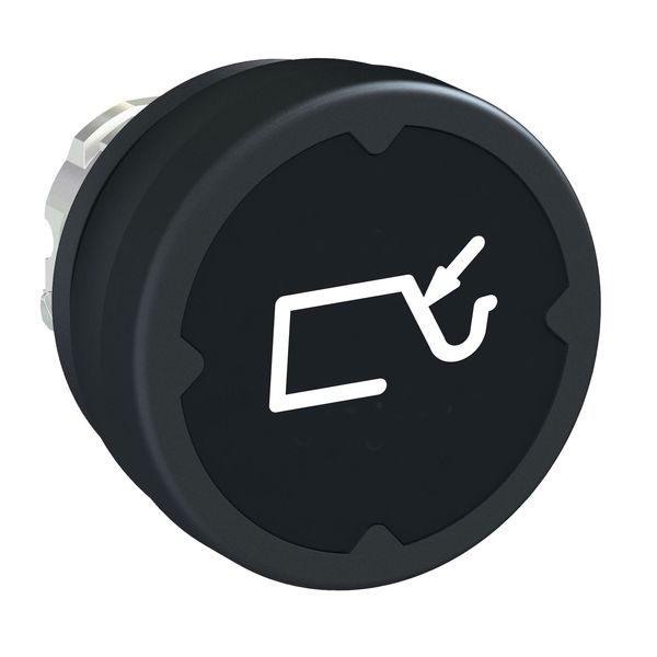 PUSHBUTTON HE, BLACK, WITH MARKING image 1