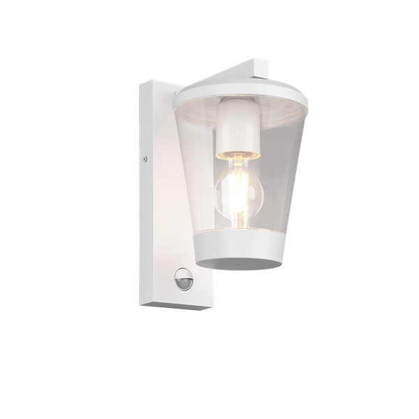 Cavado wall lamp E27 matt white motion sensor image 1