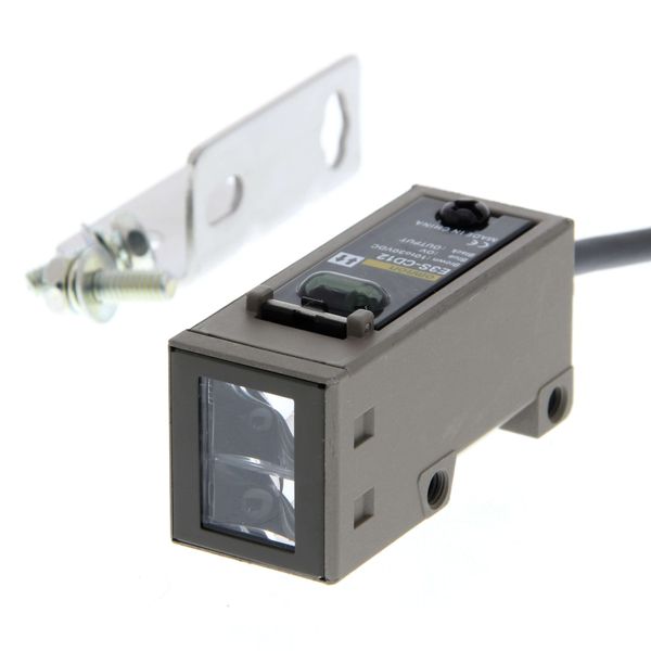 Photoelectric sensor, diffuse, 2 m, DC, 3-wire, NPN/PNP, horizontal, 5 image 2