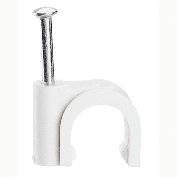 Cable clip Fixfor - for concrete materials - for cable 5 mm² - white image 1