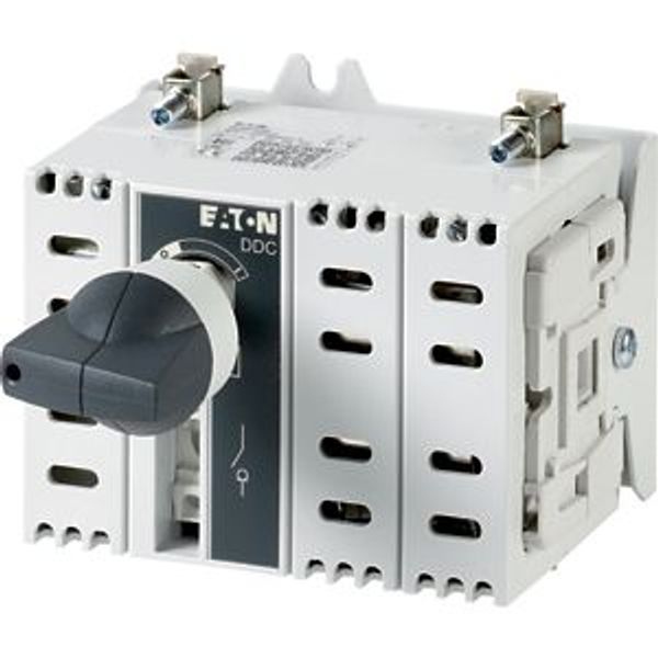 DC switch disconnector, 63 A, 2 pole, 1 N/O, 1 N/C, with grey knob, service distribution board mounting image 2