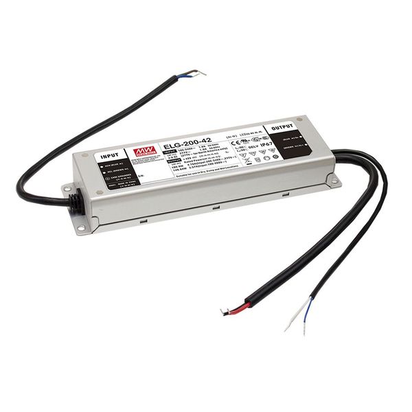 ELG-200-12B-3Y Led driver, IP67 192W, 12V, 16A CV+CC dimmable + PE, MEAN WELL image 1