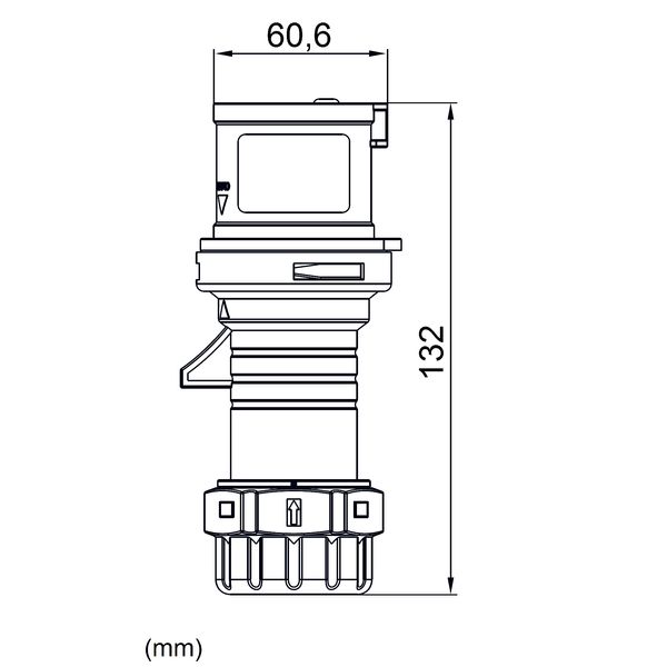 CEE-Plug, 5-pole, 16A, 400V, IP44 image 4