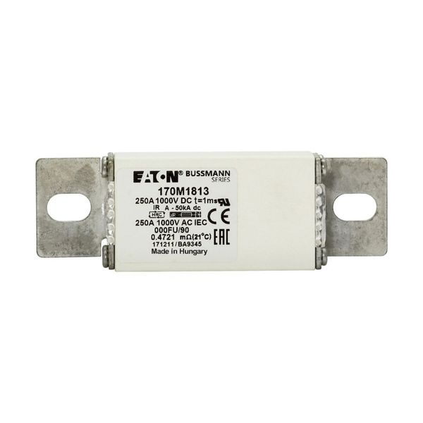 Fuse-link, high speed, 250 A, DC 1000 V, size 000, 24 x 36 x 115 mm, aR, IEC image 16