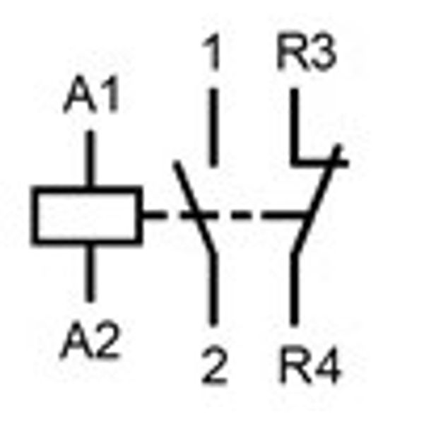 Modular contactor 20A, 1 NO + 1 NC, 24VAC, 1MW image 2