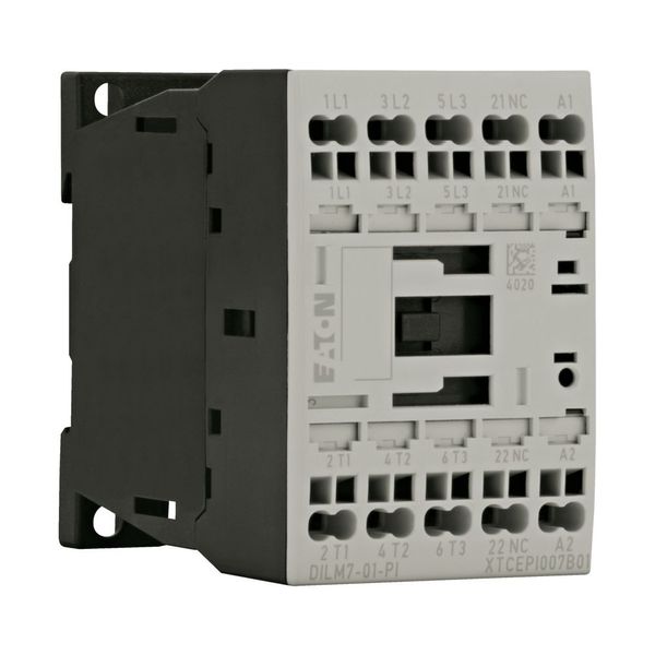 Contactor, 3 pole, 380 V 400 V 3 kW, 1 NC, 220 V 50/60 Hz, AC operation, Push in terminals image 21