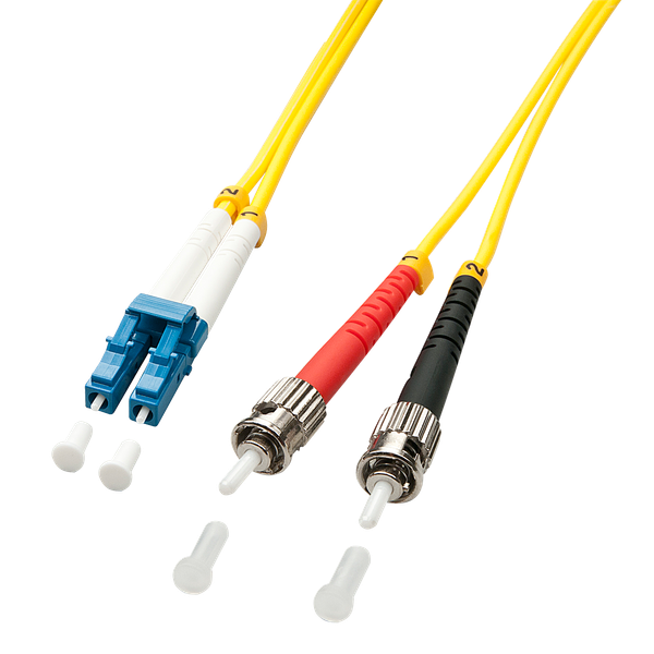 Fibre Optic Cable LC/ST, 1m 9/125µm, Singlemode image 1