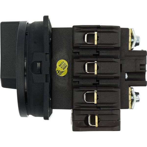 Main switch, P3, 63 A, flush mounting, 3 pole + N, STOP function, With black rotary handle and locking ring, Lockable in the 0 (Off) position image 40