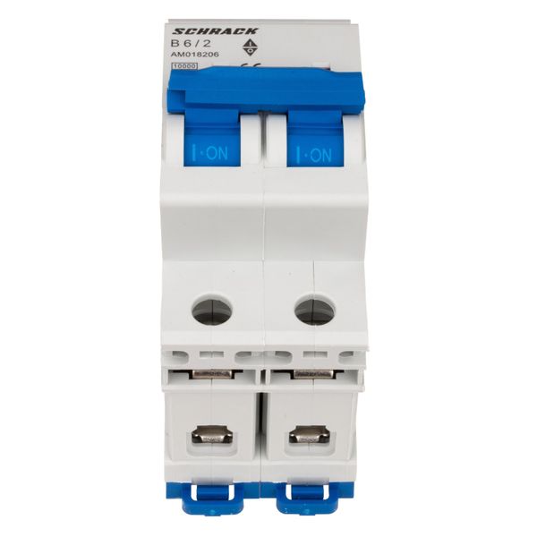 Miniature Circuit Breaker (MCB) AMPARO 10kA, B 6A, 2-pole image 1