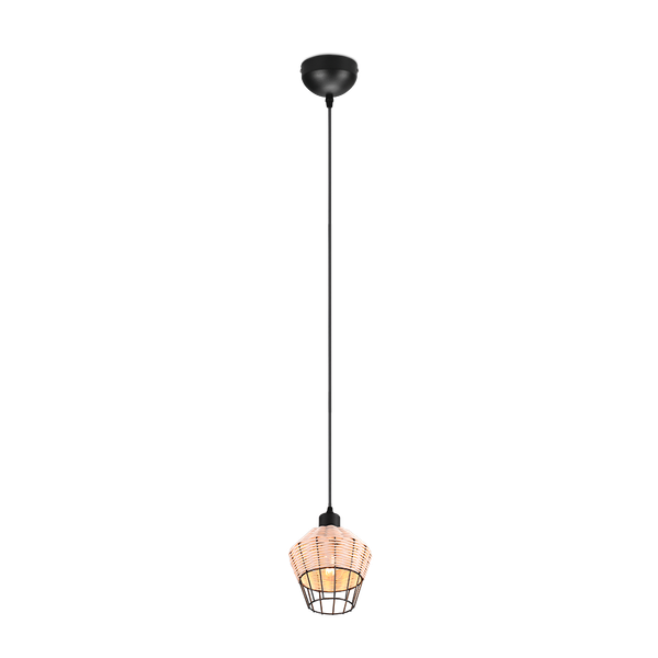 Borka pendant 1-pc 17,5 cm E27 rattan image 1