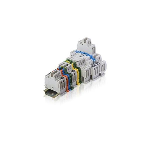 D2,5/5,ADO,EX, TERMINAL BLOCK, FEED THROUGH, 5MM SPACING, 45X41MM, DIN RAIL MOUNT image 1