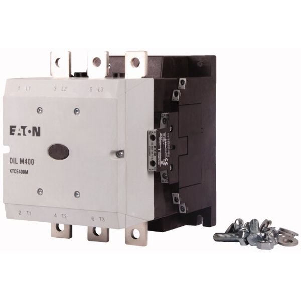 Contactor, 380 V 400 V 212 kW, 2 N/O, 2 NC, RDC 48: 24 - 48 V DC, DC operation, Screw connection image 3