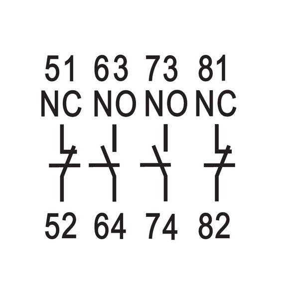 Auxiliary contact front-type for CUBICO Mini, 2NO+2NC image 11