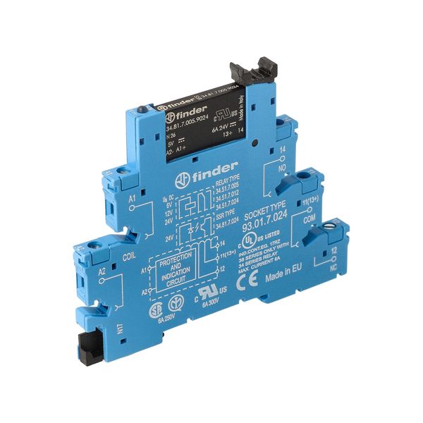 Rel. interface SSR screw 6,2mm.In.60VDC 1NO Out.6A/24VDC (38.81.7.060.9024) image 3