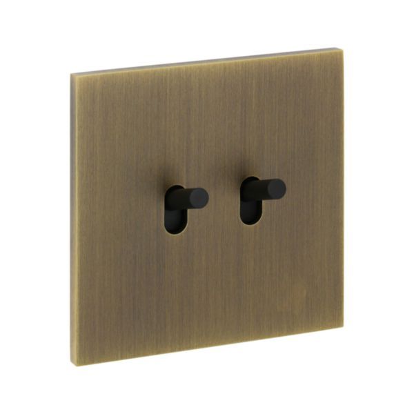 67302 Art d'Arnould universe Epure double two-way switch or switch - bronze image 1