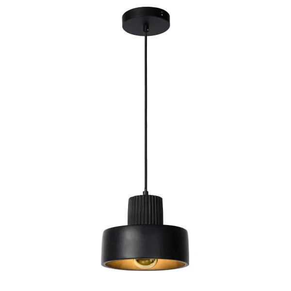 Lucide OPHELIA - Pendant light - Ø 20 cm - 1xE27 - Black image 1