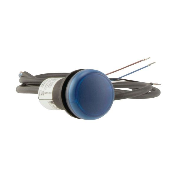 Indicator light, Flat, Cable (black) with non-terminated end, 4 pole, 3.5 m, Lens Blue, LED Blue, 24 V AC/DC image 16