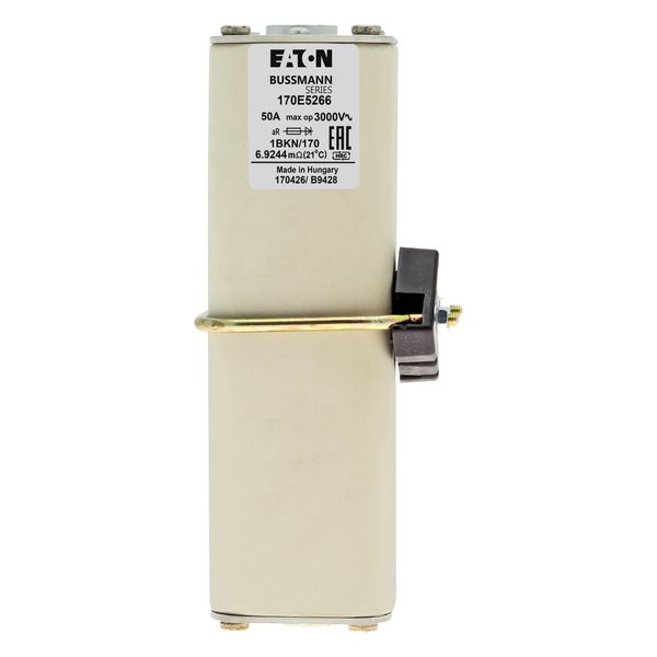 Fuse-link, high speed, 50 A, AC 3000 V, size 1, aR, IEC, with indicator image 7