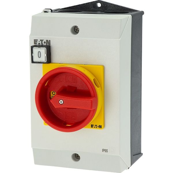 SUVA safety switches, T3, 32 A, surface mounting, 2 N/O, 2 N/C, Emergency switching off function, with warning label „safety switch”, Indicator light image 5