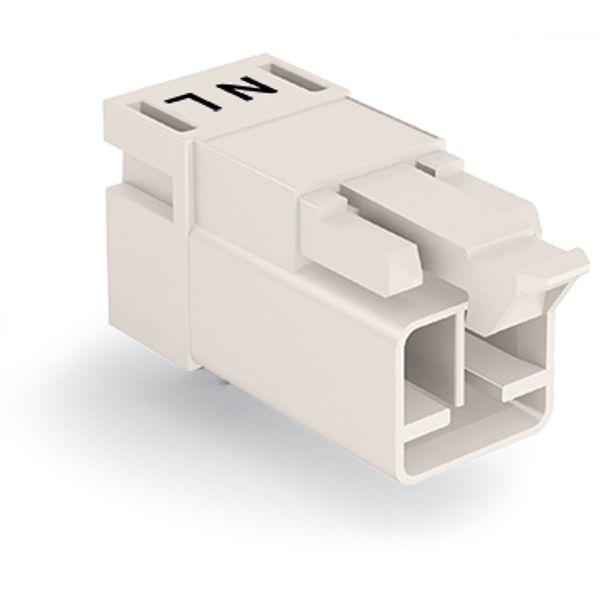 Plug for PCBs angled 2-pole white image 3