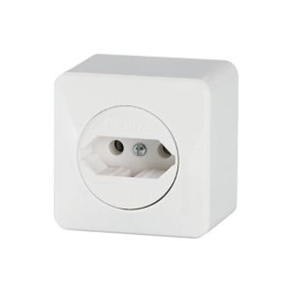 Socket outlet 1-position, with EURO2 adapter, with plug-in units, without input wiring image 3