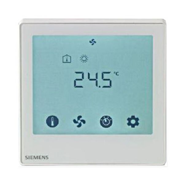Touchscreen thermostat, flush mounting image 1