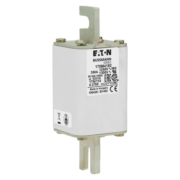 Fuse-link, high speed, 350 A, AC 1250 V, size 1, 53 x 66 x 138 mm, aR, DIN, IEC, type T indicator image 16