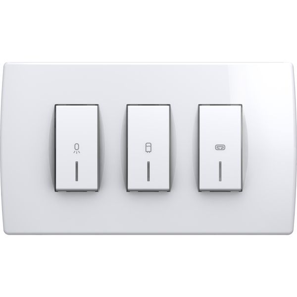 SWITCH SET FOR BATHROOM 3x20A 250V~ 4M PW OS 4315801 image 1