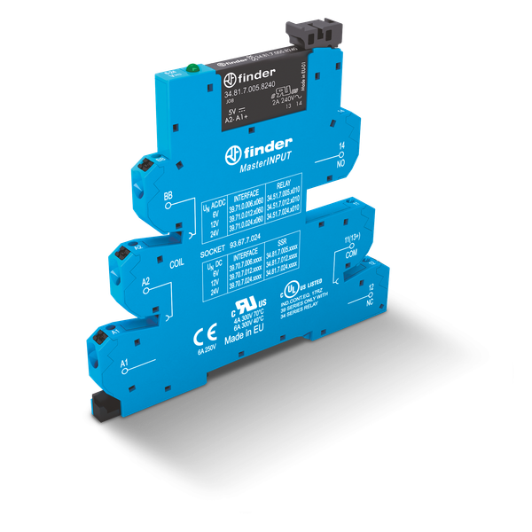 Rel. interface SSR MasterINPUT Push-IN In.230VAC 1NO Out.6A/24VDC (39.70.8.230.9024) image 2