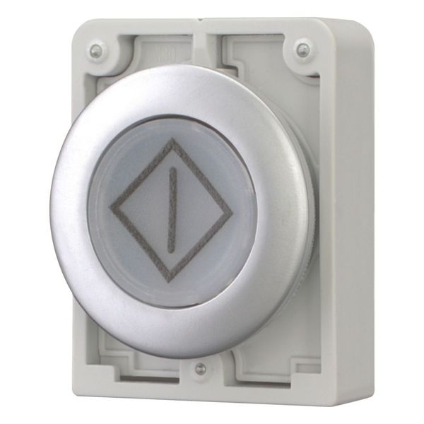 Illuminated pushbutton actuator, RMQ-Titan, Flat, momentary, White, inscribed, Metal bezel image 6