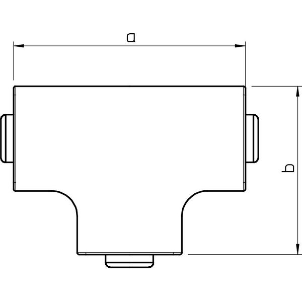 WDK HT25025GR T piece hood  25x25mm image 2