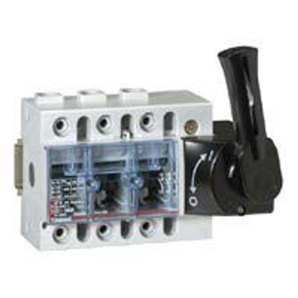 Isolating switch Vistop - 160 A - 3P - front handle, black - 7.5 modules image 1