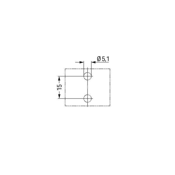 Mounting plate 5-pole for distribution connectors black image 7