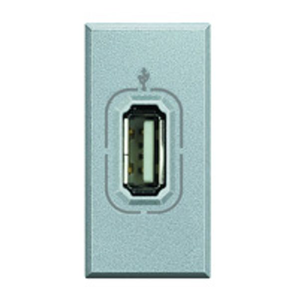USB socket Axolute aluminium image 1