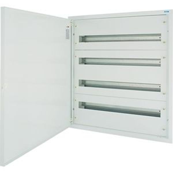Complete flush-mounted flat distribution board, white, 33 SU per row, 6 rows, type C image 6