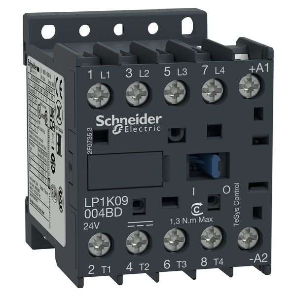 TeSys K contactor, 4P (4NO),AC-1, 440V, 20A, 24V DC coil,screw clamp terminals image 6