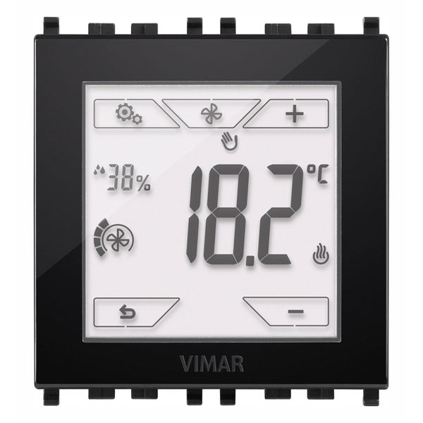 KNX touch-thermostat 2M black image 1