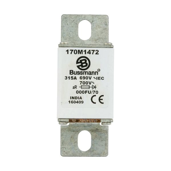 Fuse-link, high speed, 315 A, AC 690 V, size 000, 24 x 36 x 96 mm, aR, IEC image 18