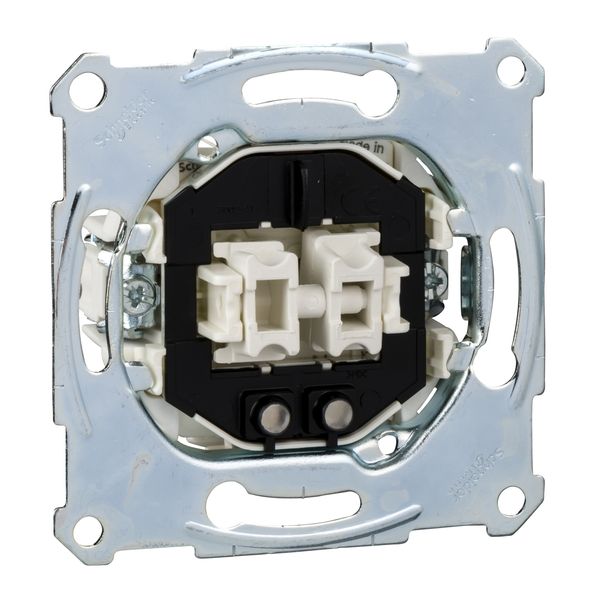 Two-circuit swit.insrt 1P w. indic.light,flush-mntd,16 AX,250 V AC, screwl. image 3