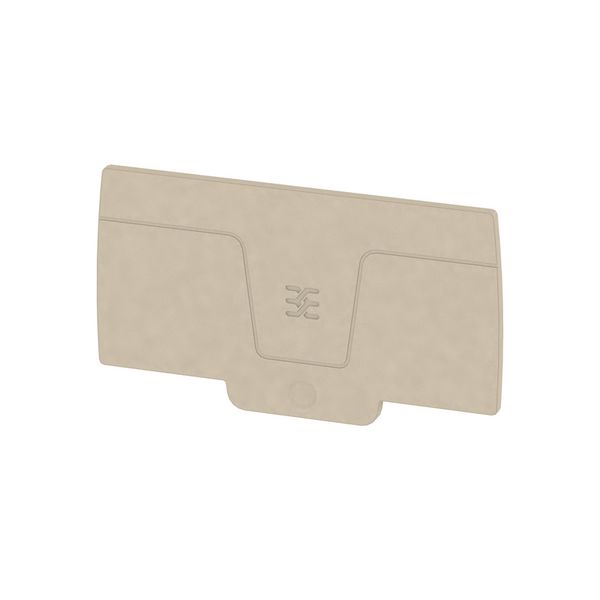 End plate (terminals), 78.83 mm x 2.1 mm, dark beige image 1