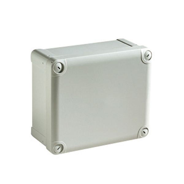 ABS box IP66 IK07 RAL7035 Int.H125W80D65 Ext.H138W93D72 Opaque cover H20 image 1